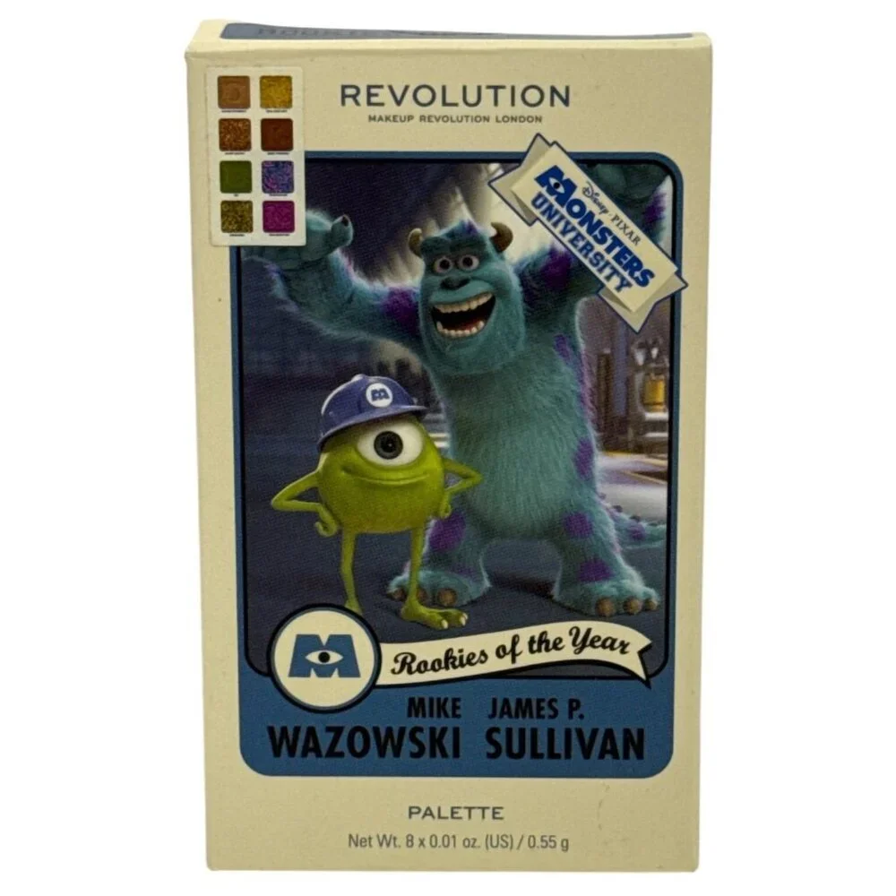 Makeup Revolution X Monsters University Scare Eyeshadow Palette Mike Sulley NEW